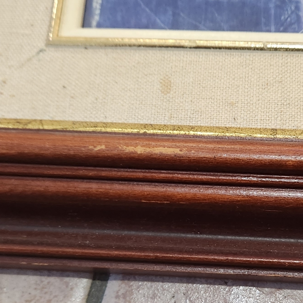 Vintage Solid Wood Frame with Robert Bateman Cut Out Picture - Picture 4 of 10